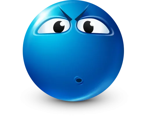 Стикер 32 Blue Emotions