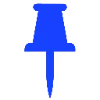 Стикер 59 blue font