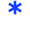 Стикер 48 blue font