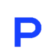 Стикер 18 blue font