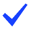 Стикер 46 blue font