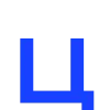 Стикер 24 blue font