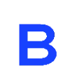 Стикер 3 blue font