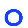 Стикер 16 blue font