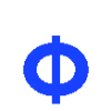 Стикер 22 blue font