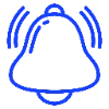 Стикер 61 blue font