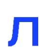 Стикер 13 blue font