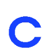 Стикер 19 blue font