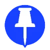 Стикер 60 blue font
