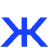 Стикер 8 blue font
