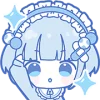 🤩 Эмодзи «blue girl» для Telegram