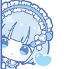 Стикер 39 blue girl