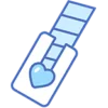 Стикер 13 blue girl