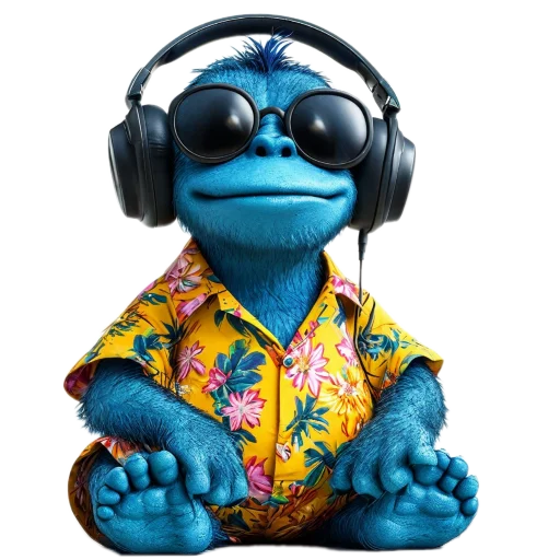 🥽 Стикер «Bluekaka» для Telegram