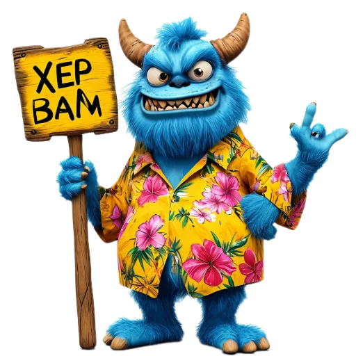 🧸 Стикер «Bluekaka» для Telegram