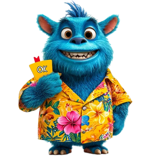 🧸 Стикер «Bluekaka» для Telegram