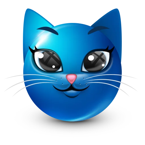 🐱 Стикер «Bluemoji or Joobi» для Telegram