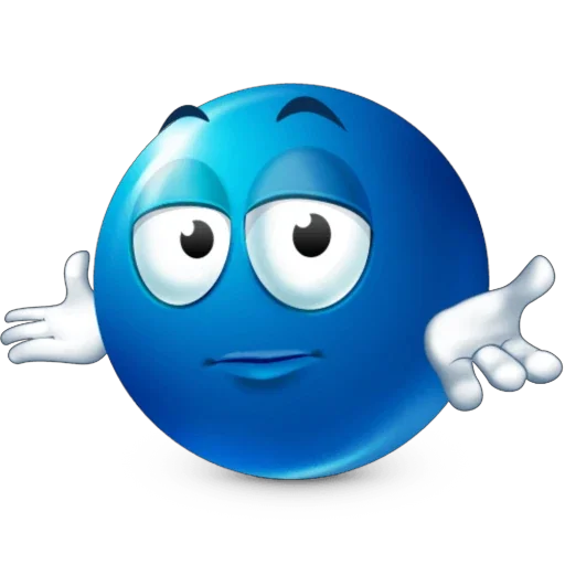 🤷‍♂️ Стикер «Bluemoji or Joobi» для Telegram