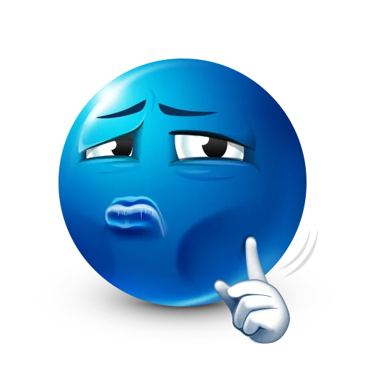 🤫 Стикер «Bluemoji or Joobi» для Telegram