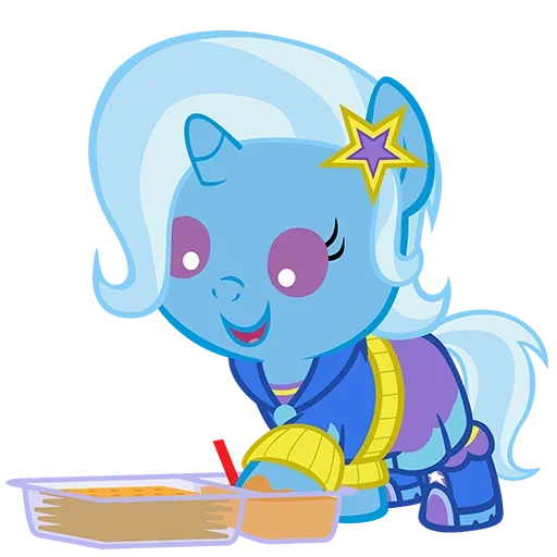 😔 Стикер «Blue Pony» для Telegram