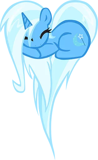 🙂 Стикер «Blue Pony» для Telegram