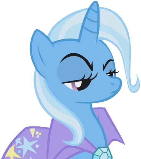 😜 Стикер «Blue Pony» для Telegram