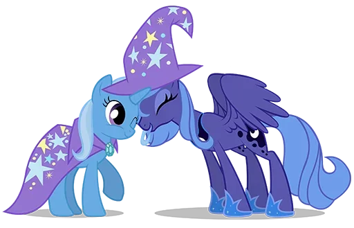 😟 Стикер «Blue Pony» для Telegram