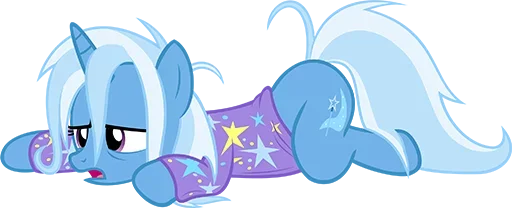 😕 Стикер «Blue Pony» для Telegram