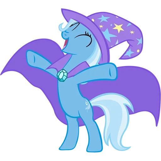☺️ Стикер «Blue Pony» для Telegram