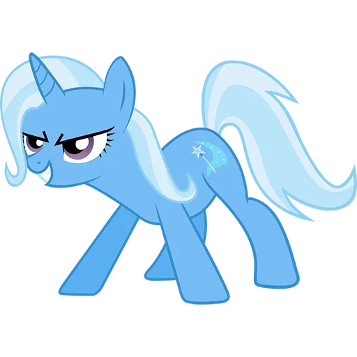 🤗 Стикер «Blue Pony» для Telegram