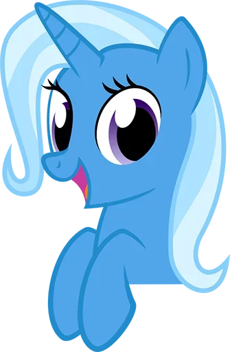 😣 Стикер «Blue Pony» для Telegram