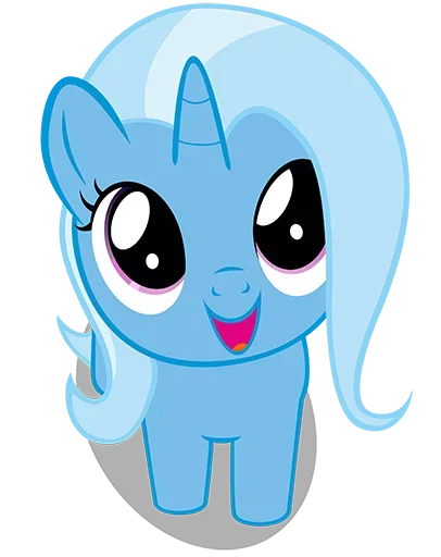 😩 Стикер «Blue Pony» для Telegram