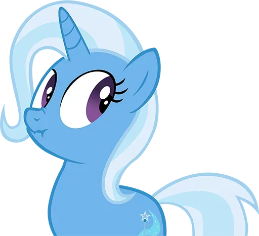 😜 Стикер «Blue Pony» для Telegram