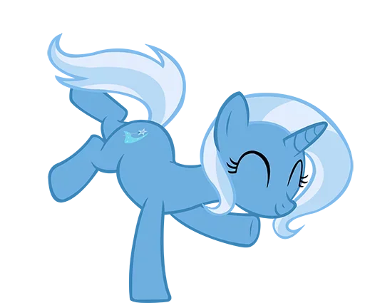 😋 Стикер «Blue Pony» для Telegram
