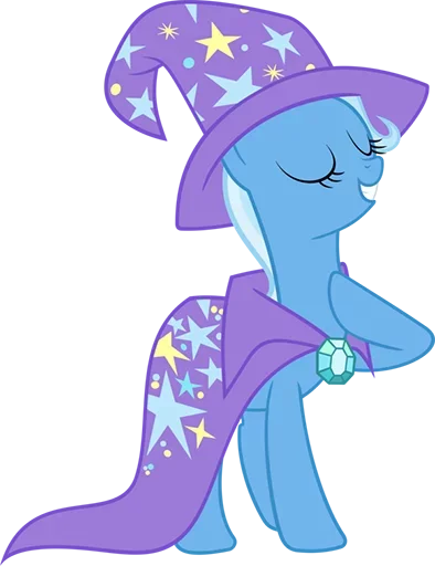 😫 Стикер «Blue Pony» для Telegram