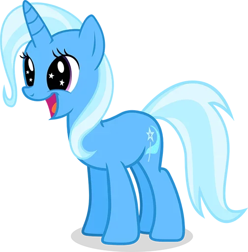 🤭 Стикер «Blue Pony» для Telegram