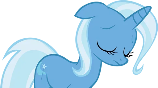 😅 Стикер «Blue Pony» для Telegram