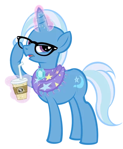 🙃 Стикер «Blue Pony» для Telegram