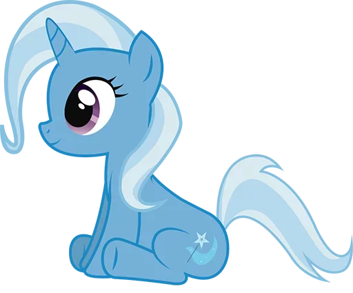 ☺️ Стикер «Blue Pony» для Telegram