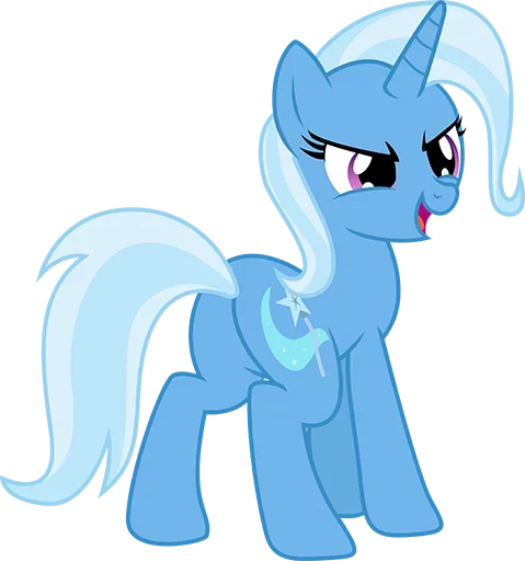😝 Стикер «Blue Pony» для Telegram