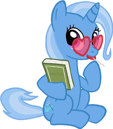 😣 Стикер «Blue Pony» для Telegram