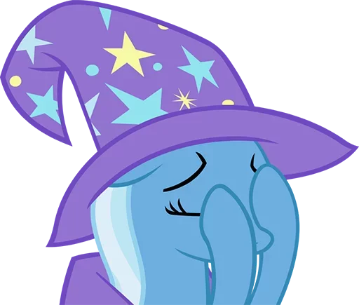 😗 Стикер «Blue Pony» для Telegram