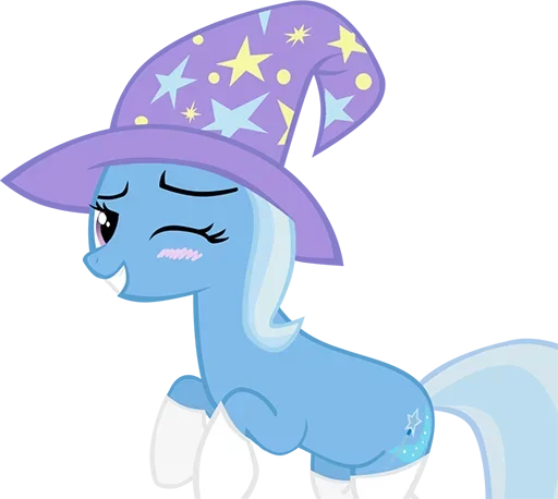 😄 Стикер «Blue Pony» для Telegram