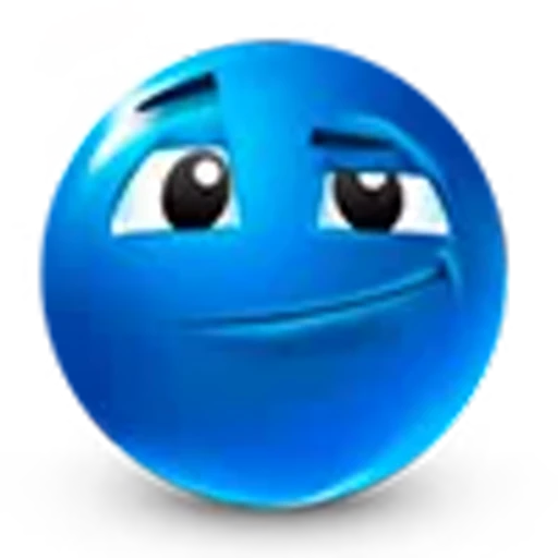 ☺️ Эмодзи «blue face» для Telegram