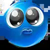 Эмодзи blue face для Telegram — скачать