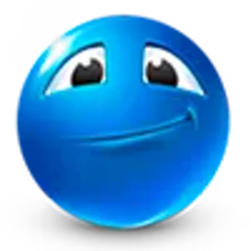 😏 Эмодзи «blue face» для Telegram