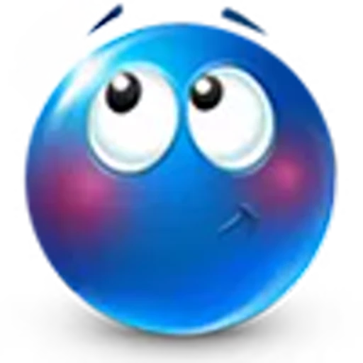 😳 Эмодзи «blue face» для Telegram