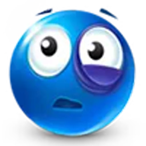 🤕 Эмодзи «blue face» для Telegram