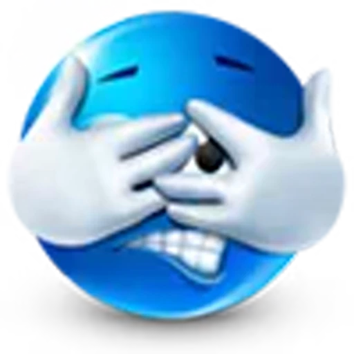 😰 Эмодзи «blue face» для Telegram
