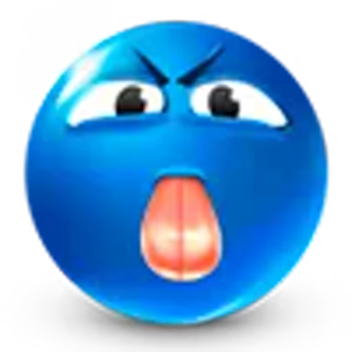 😝 Эмодзи «blue face» для Telegram